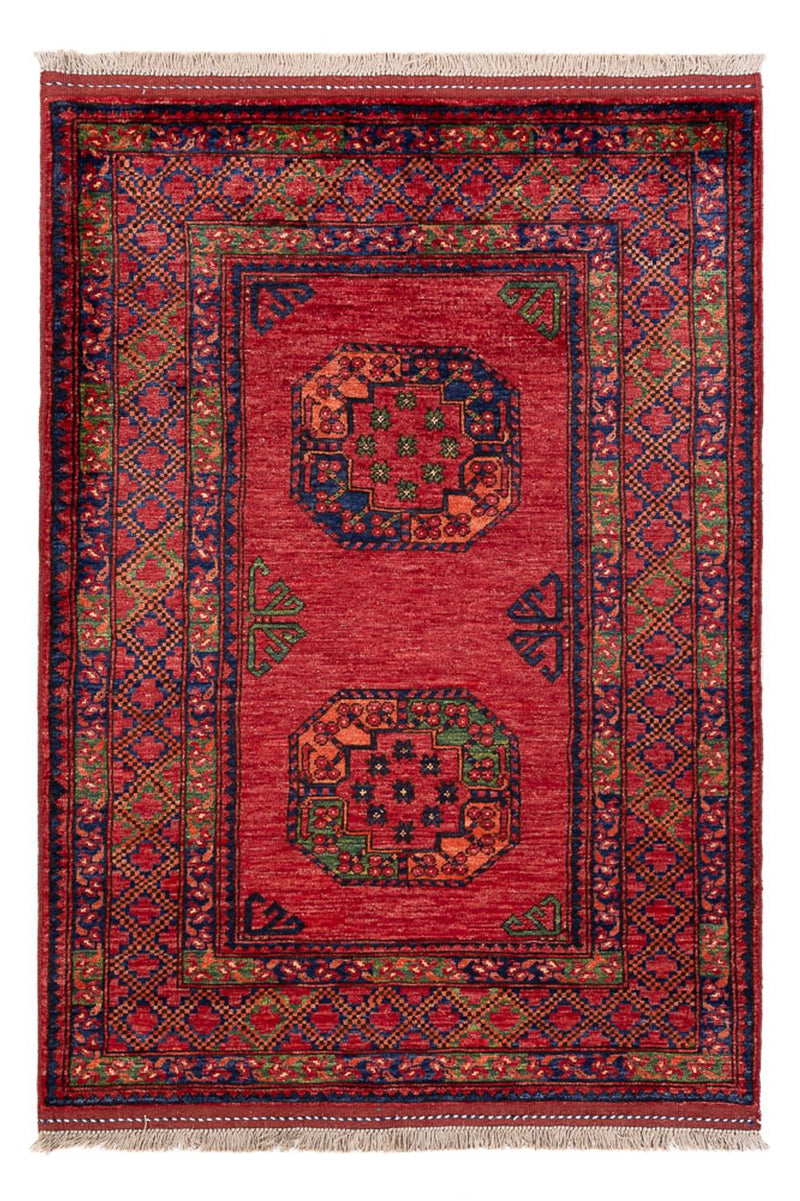Afghansk tæppe - 154 x 108 cm - rød