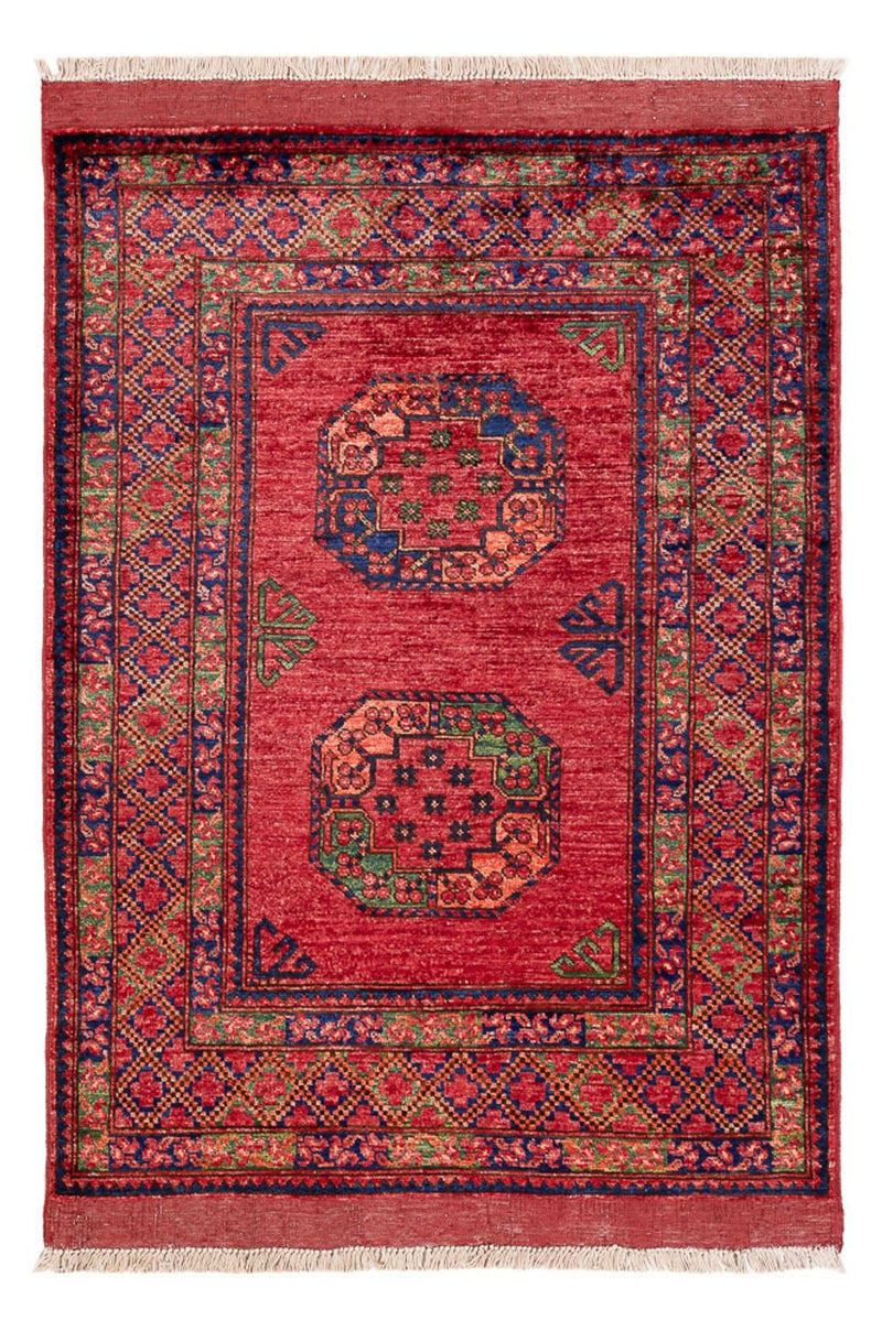 Afghansk tæppe - 148 x 103 cm - rød