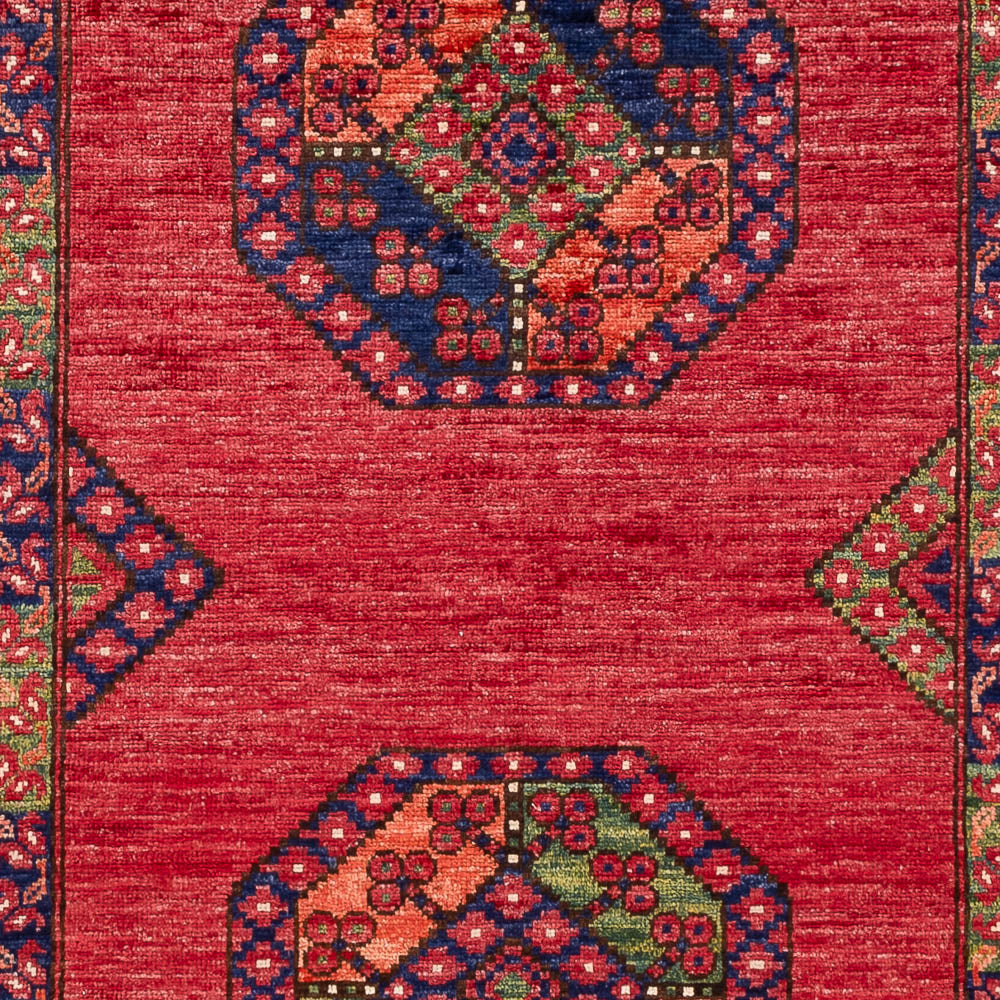 Afghansk tæppe - 159 x 108 cm - rød