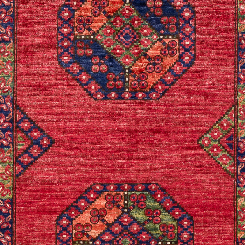 Afghansk tæppe - 159 x 108 cm - rød
