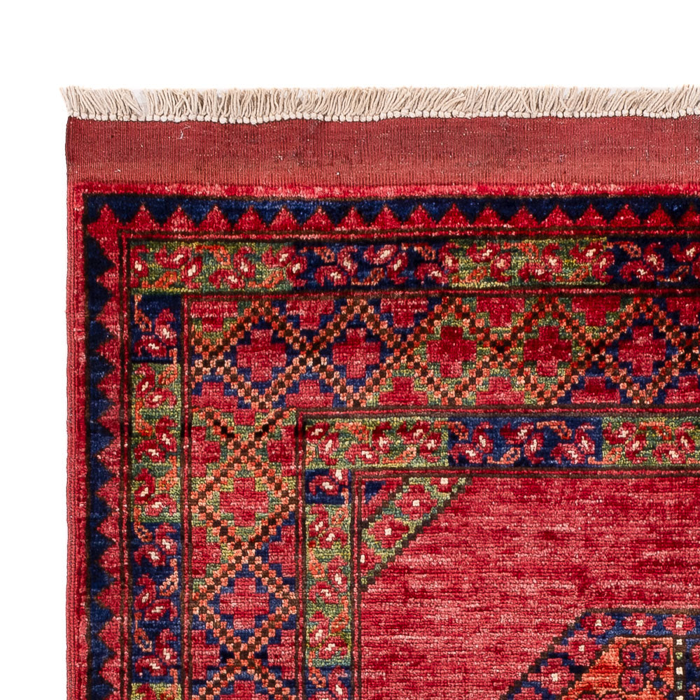 Afghansk tæppe - 159 x 108 cm - rød