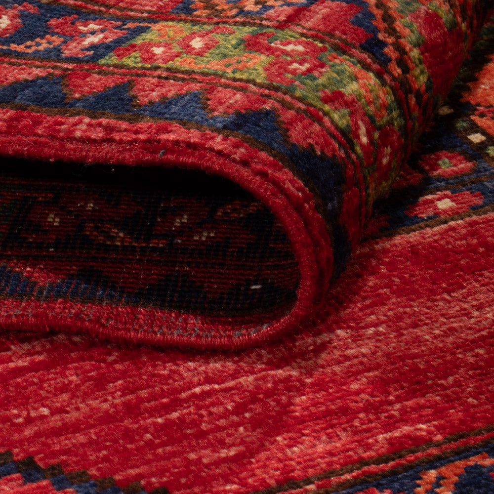 Afghansk tæppe - 159 x 108 cm - rød