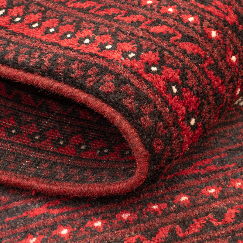 Afghansk tæppe - Filpa - 120 x 77 cm - rød