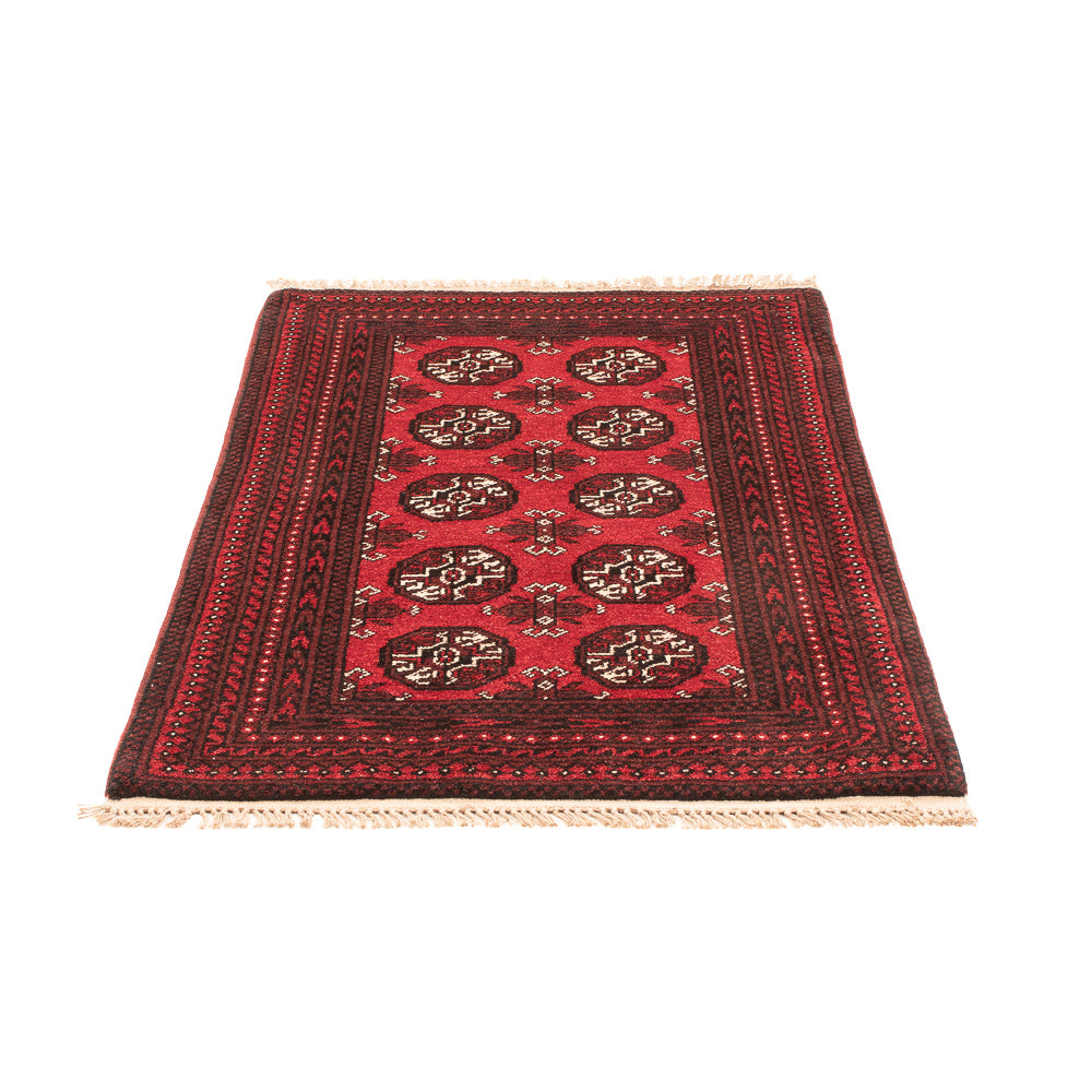 Afghansk tæppe - Filpa - 120 x 77 cm - rød