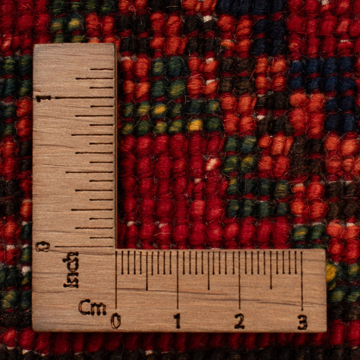 Afghansk tæppe - 121 x 81 cm - rød