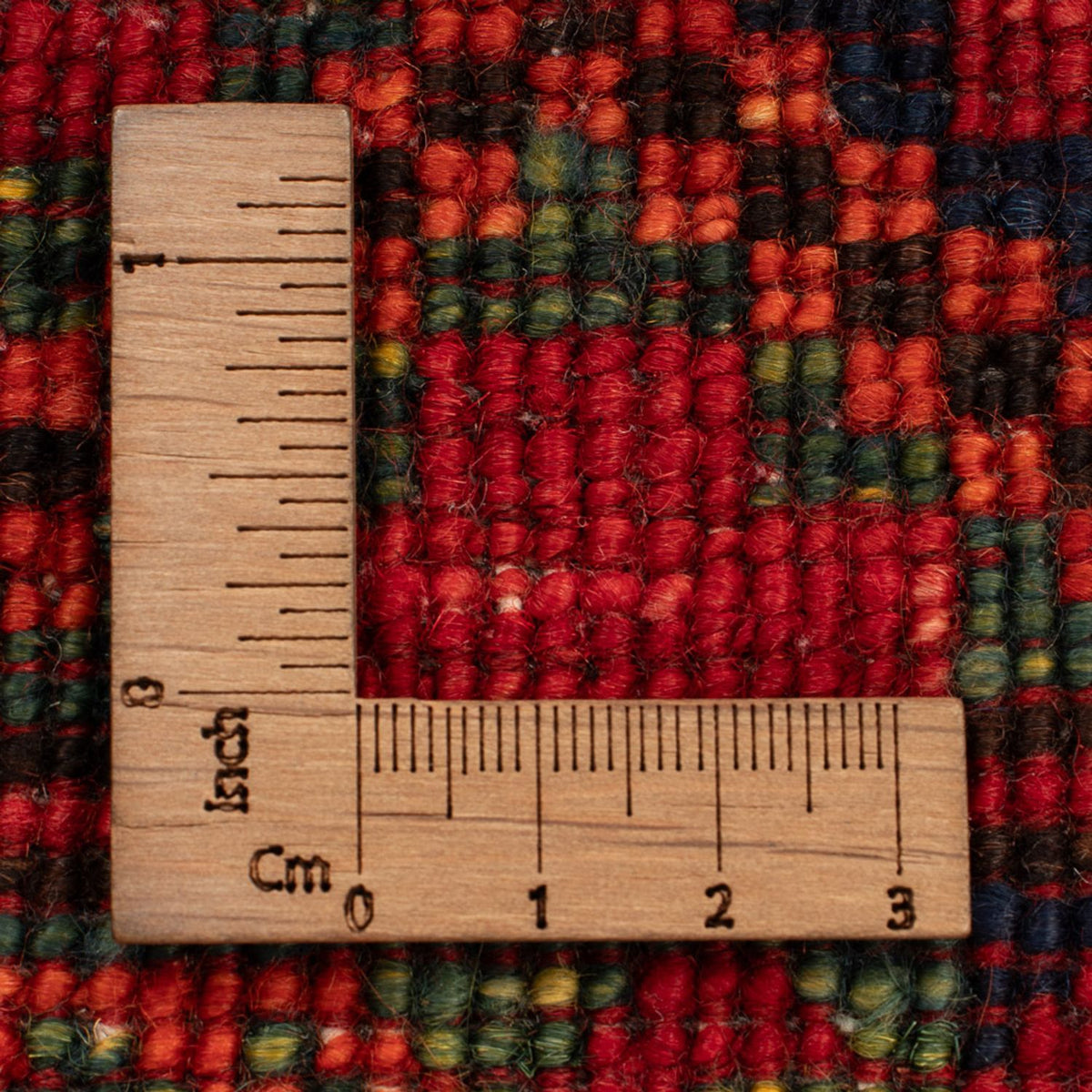 Afghansk tæppe - 123 x 83 cm - rød