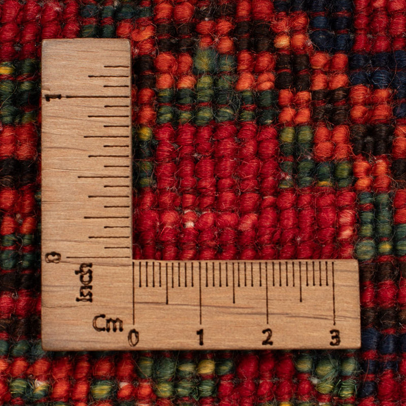 Afghansk tæppe - 123 x 83 cm - rød