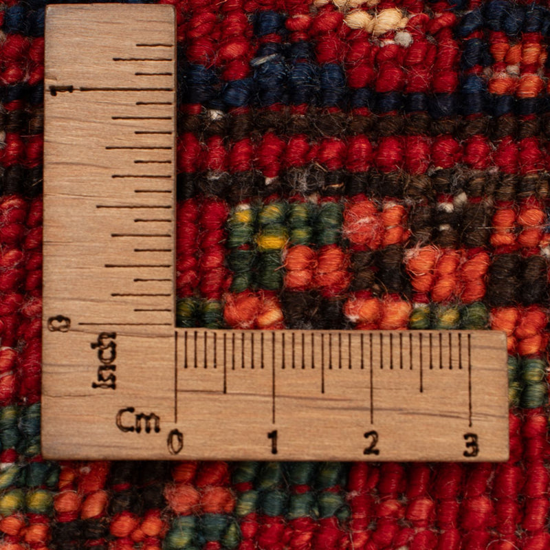 Afghansk tæppe - 125 x 87 cm - rød