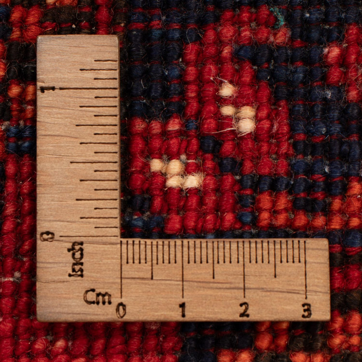 Afghansk tæppe - 127 x 85 cm - rød