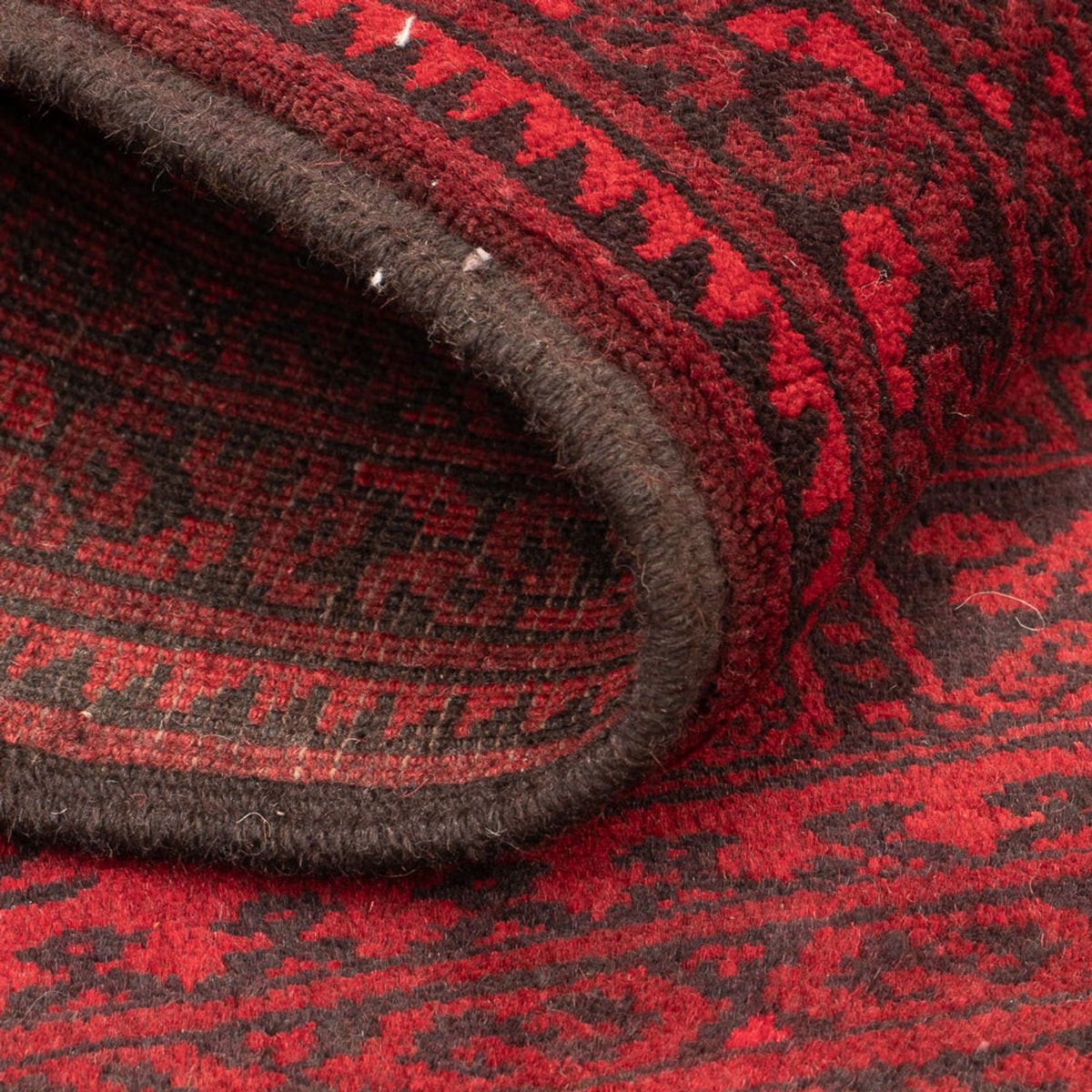 Afghansk tæppe - Filpa - 120 x 80 cm - rød