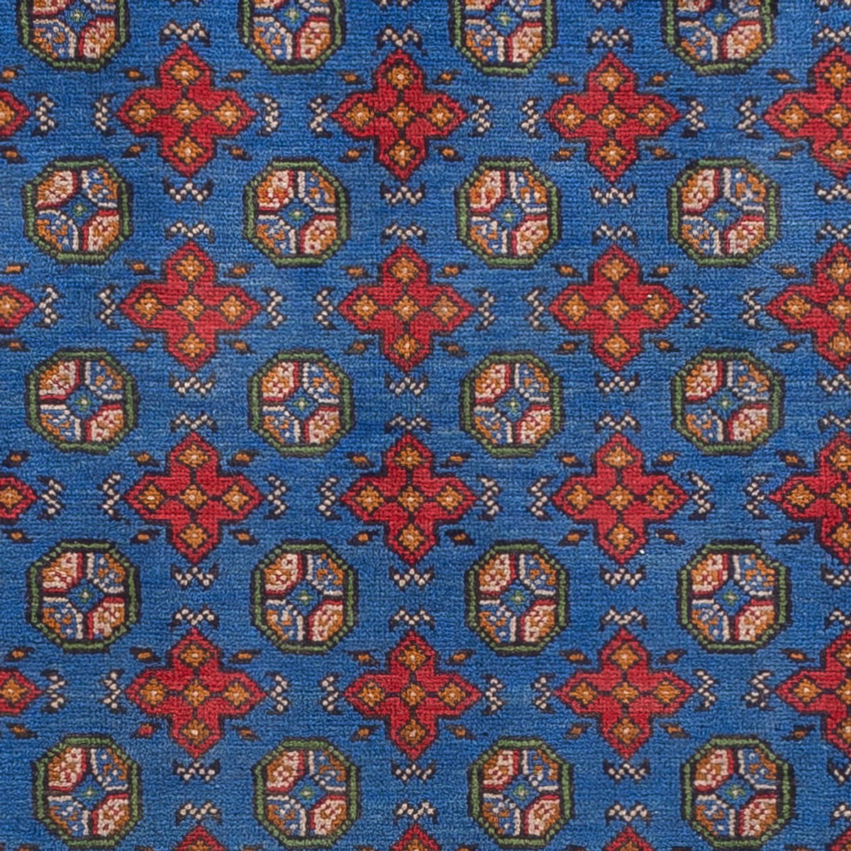 Afghansk tæppe - Filpa - 296 x 203 cm - blå