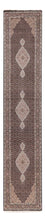 Løber Orientalsk tæppe - Tabriz - 406 x 82 cm - antracit