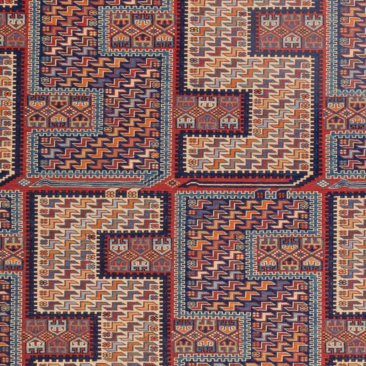 Kelim-tæppe - orientalsk - Soumak - 217 x 157 cm - flerfarvet