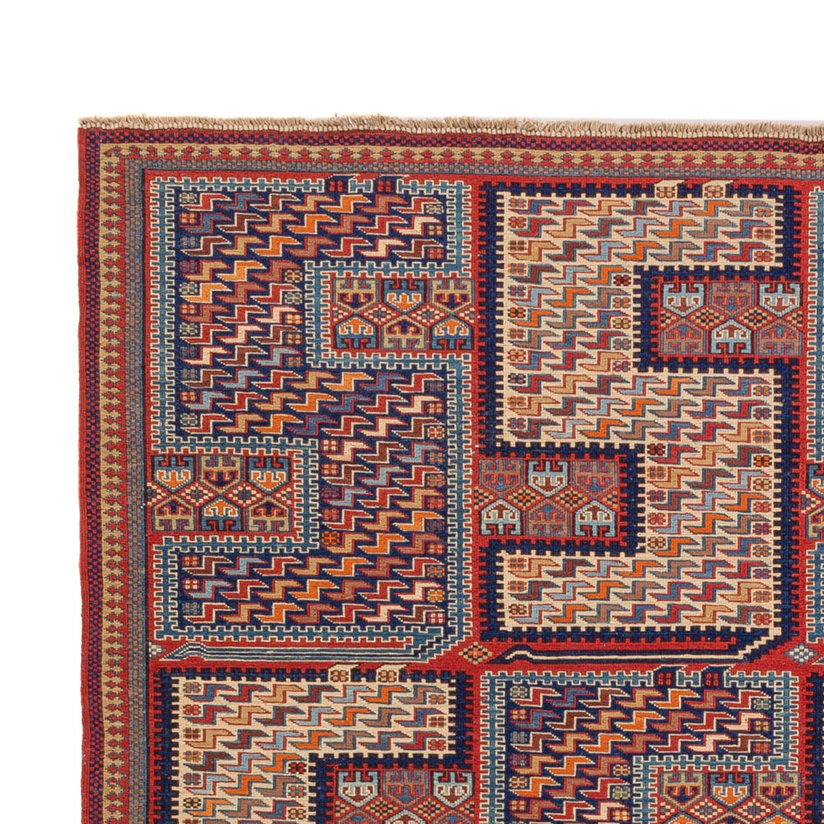 Kelim-tæppe - orientalsk - Soumak - 217 x 157 cm - flerfarvet