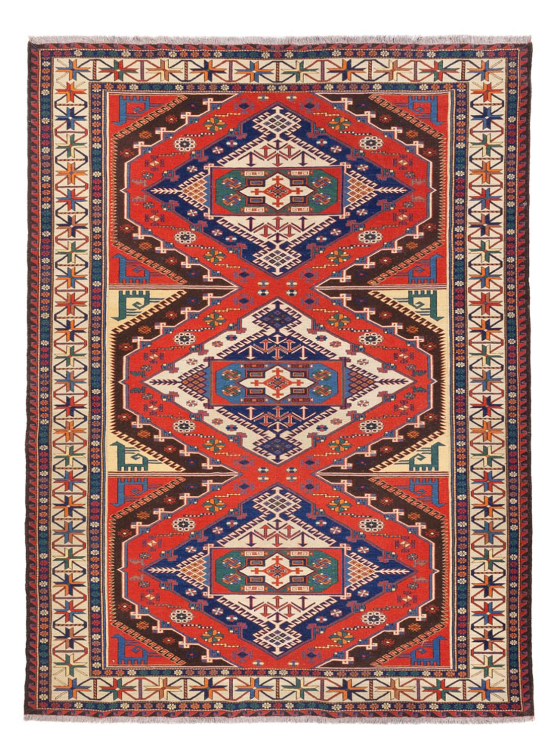 Kelim-tæppe - orientalsk - Soumak - 272 x 204 cm - rust