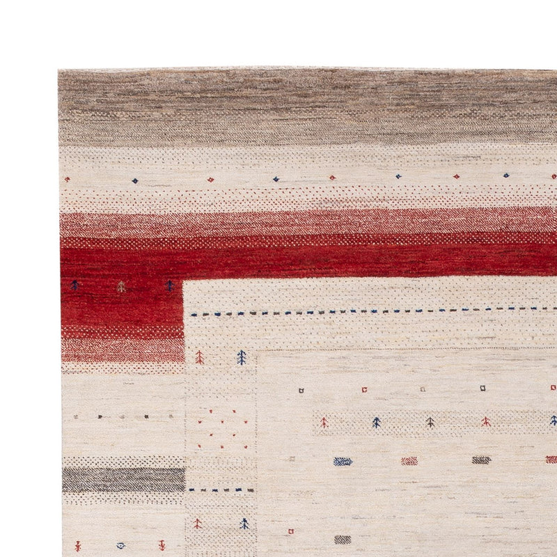 Gabbeh-tæppe - Loribaft Indus - 306 x 202 cm - creme
