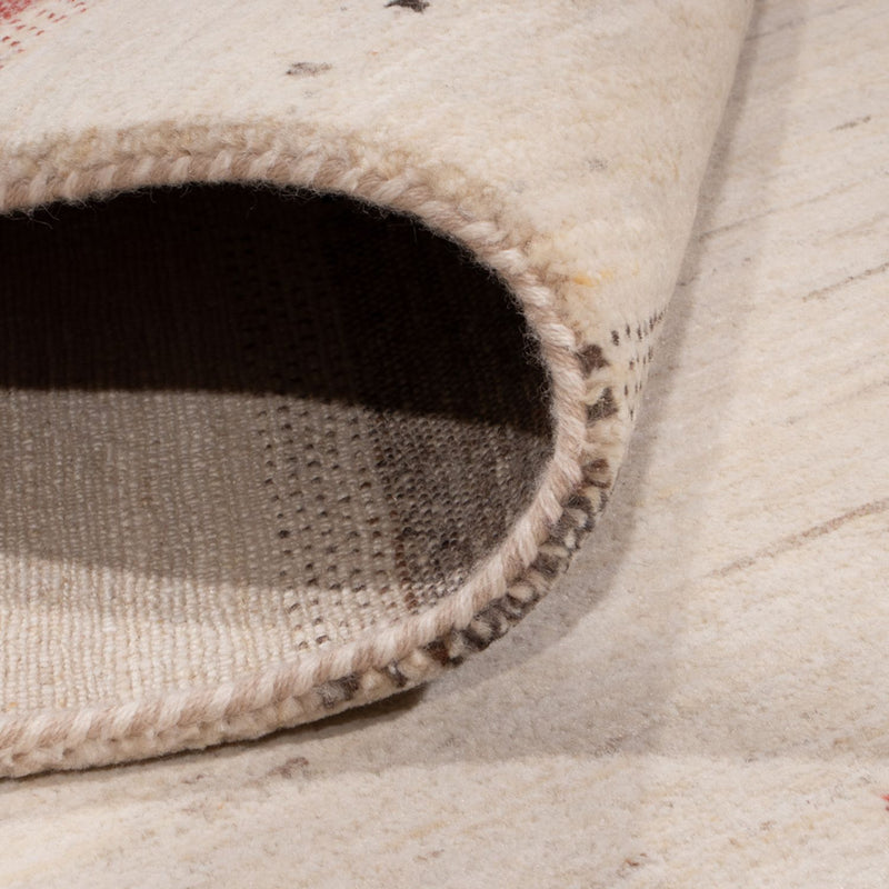 Gabbeh-tæppe - Loribaft Indus - 306 x 202 cm - creme