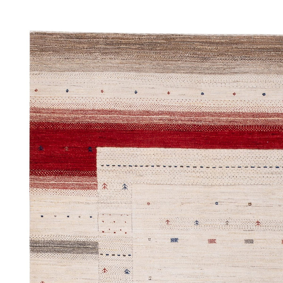 Gabbeh-tæppe - Loribaft Indus - 306 x 200 cm - creme