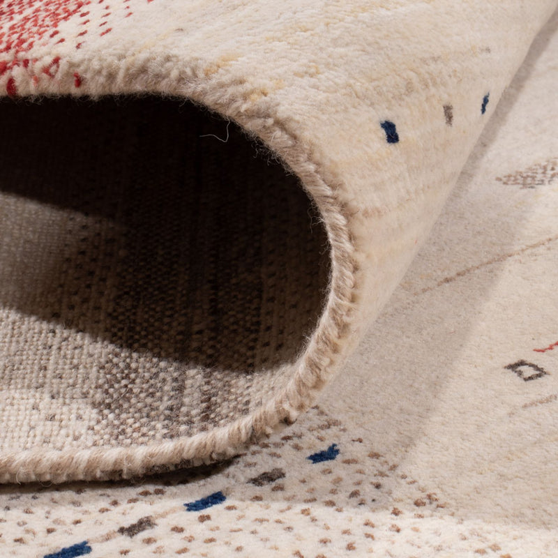 Gabbeh-tæppe - Loribaft Indus - 306 x 200 cm - creme