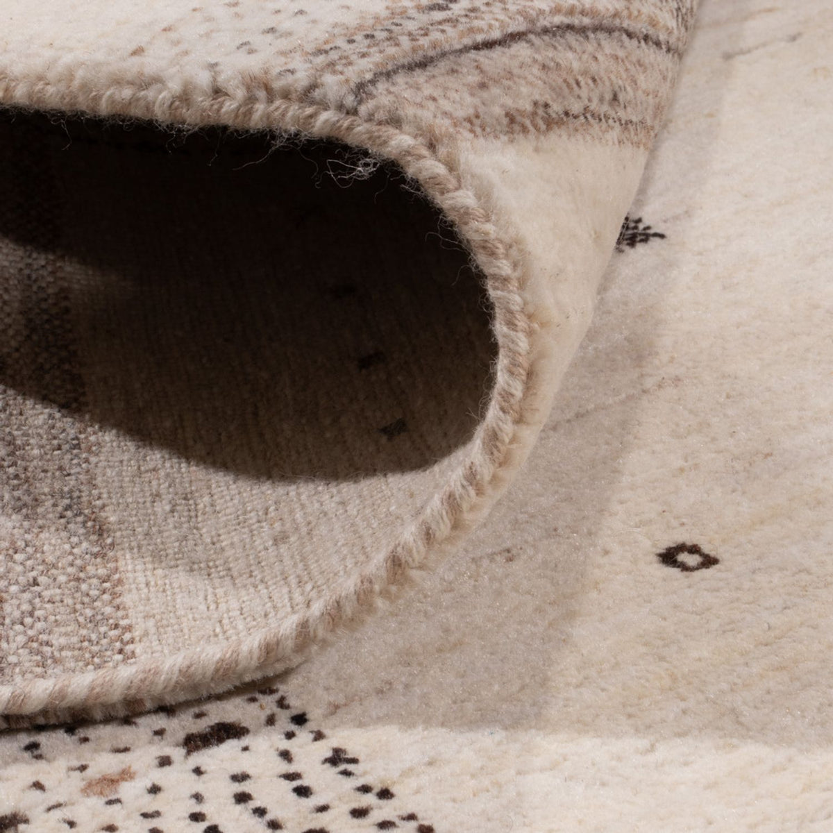 Gabbeh-tæppe - Loribaft Indus - 302 x 202 cm - creme