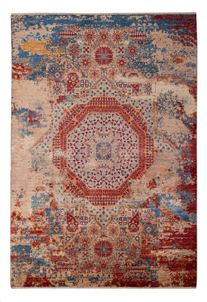 Designer tæppe - 306 x 208 cm - flerfarvet