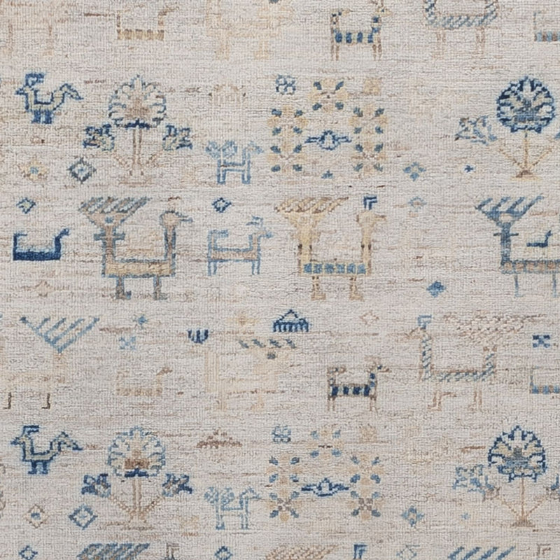 Designer tæppe - 185 x 121 cm - sølv