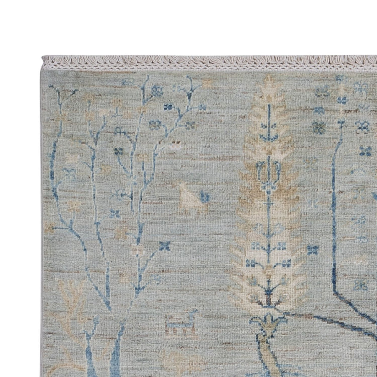 Designer tæppe - 181 x 120 cm - sølv
