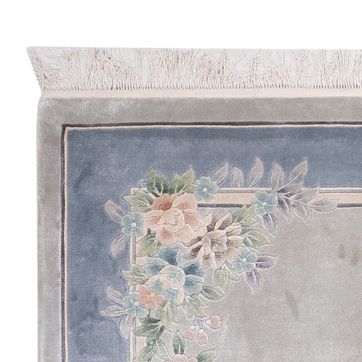 Silketæppe - China Silk - 185 x 123 cm - grå
