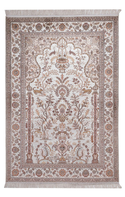 Kinesisk silke Tæppe 122x183cm - Orientalsk tæppe