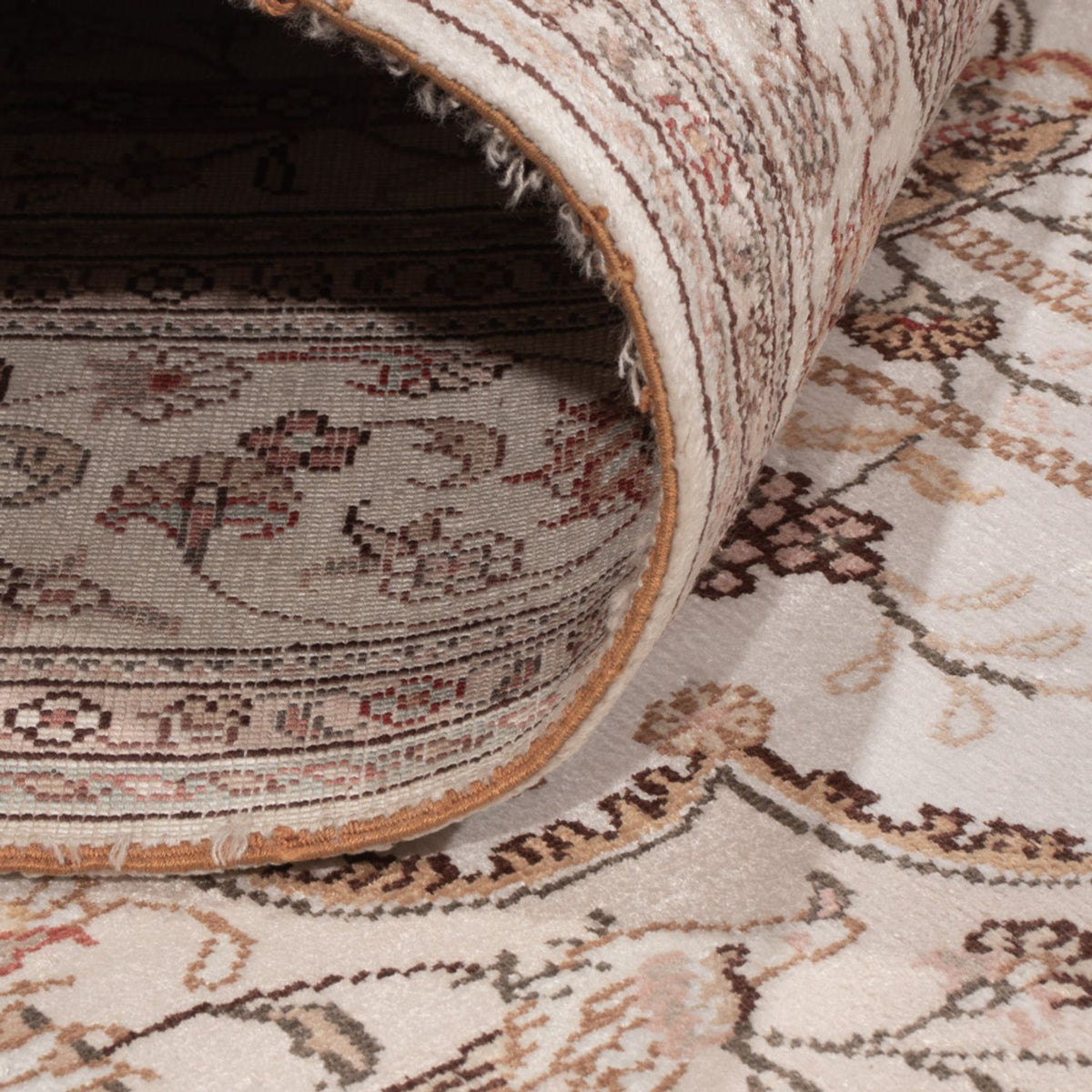 Silketæppe - China Silk - 183 x 122 cm - creme