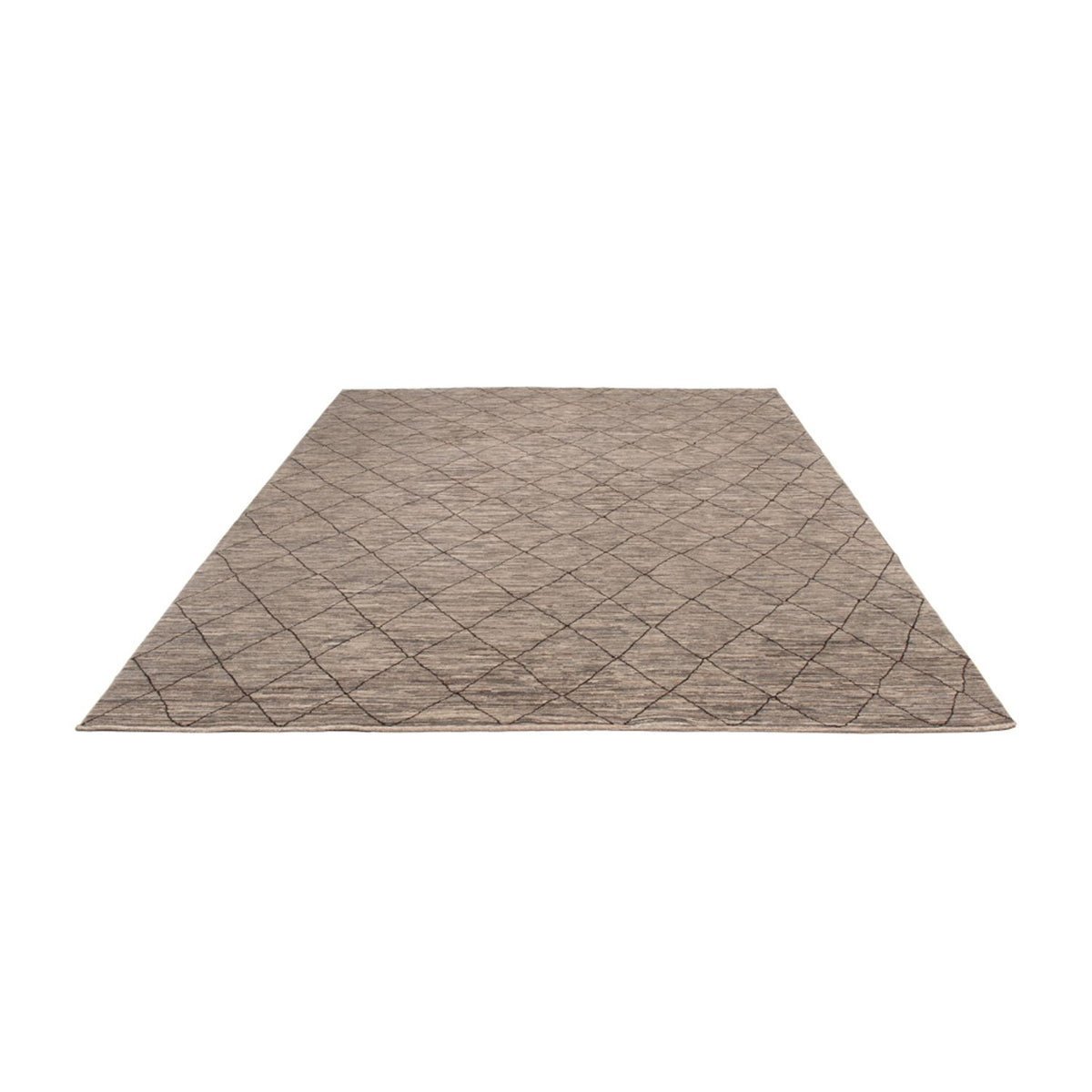 Berber tæppe - 296 x 245 cm - mørk beige