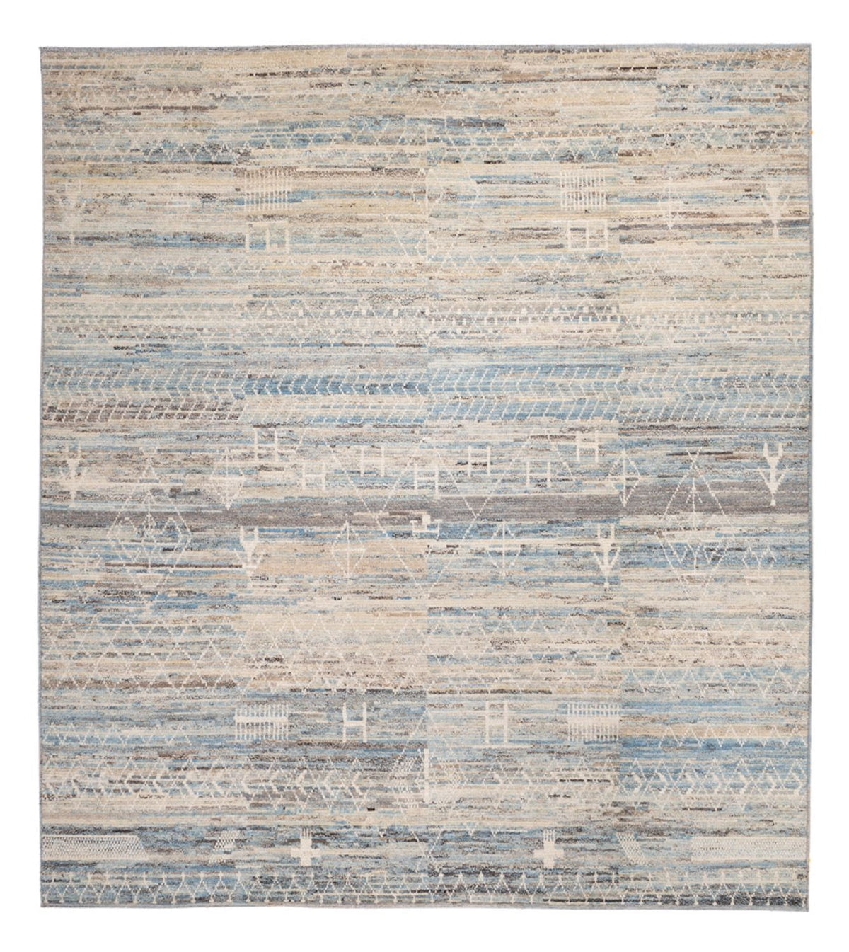 Berber tæppe - 290 x 257 cm - flerfarvet