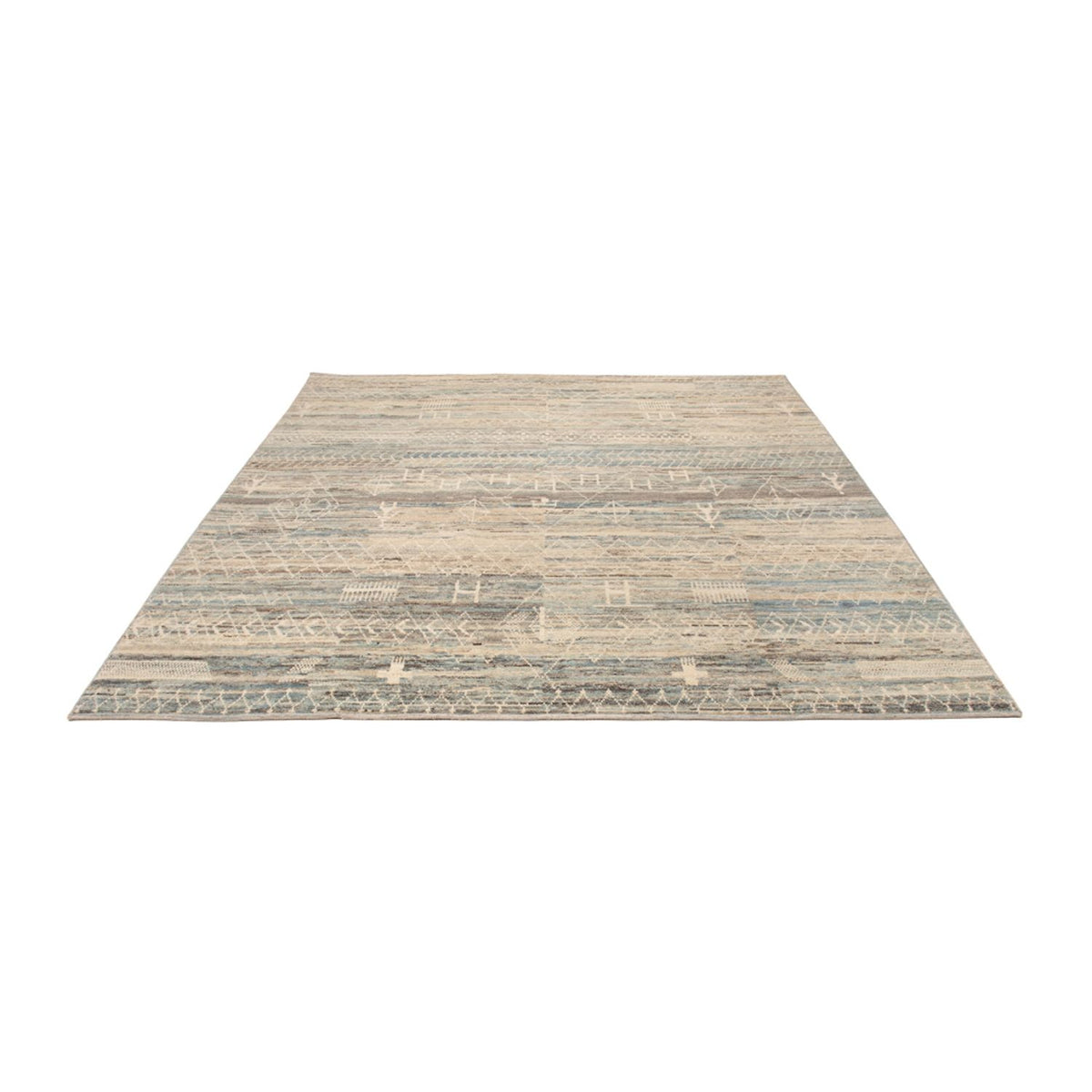 Berber tæppe - 290 x 257 cm - flerfarvet