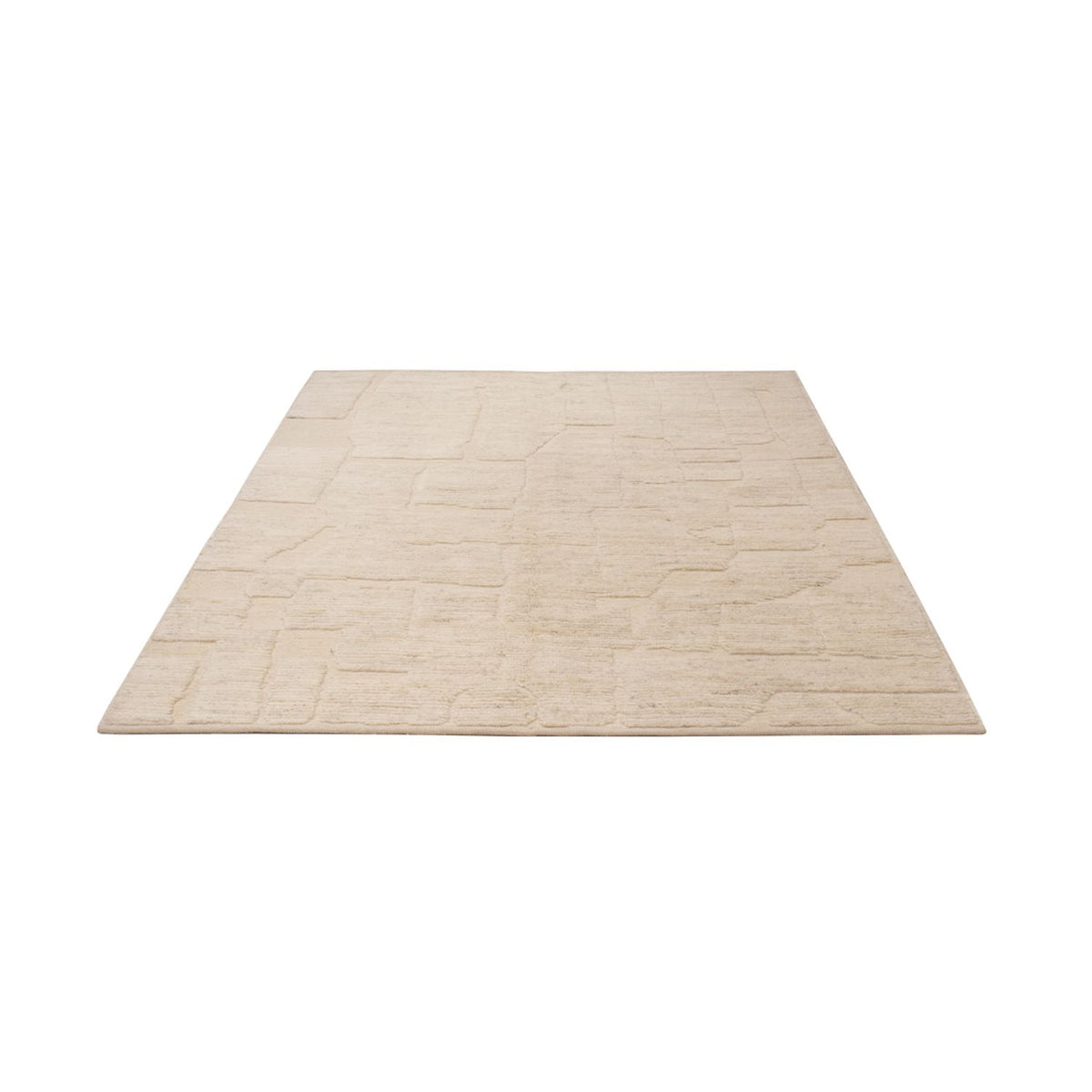 Berber tæppe - 191 x 145 cm - creme