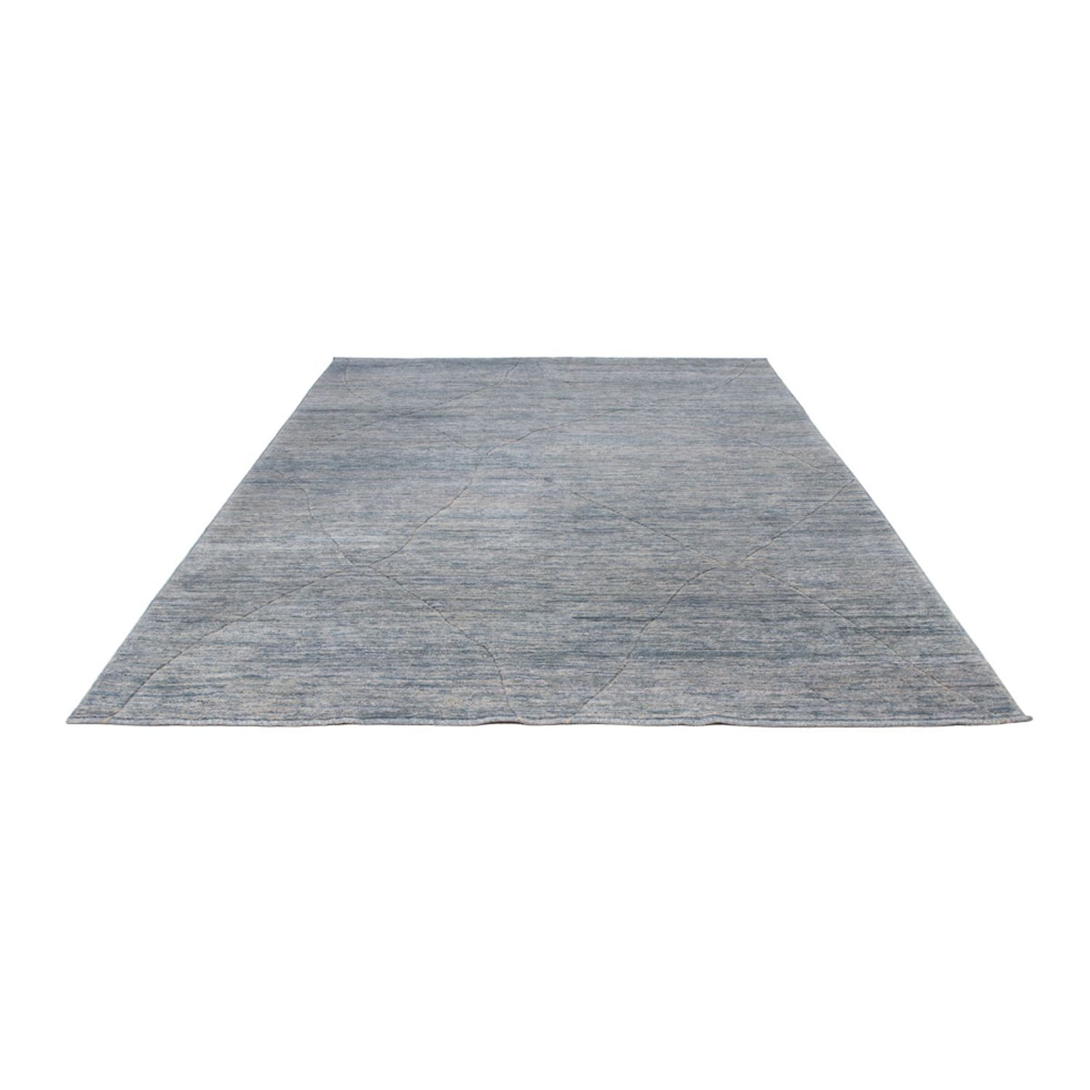 Berber tæppe - 360 x 274 cm - havblå