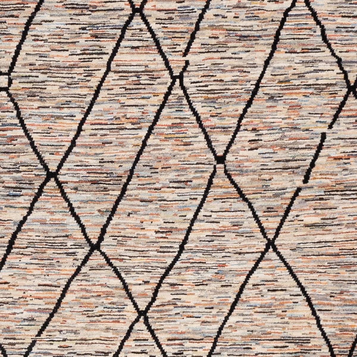 Berber tæppe - 284 x 218 cm - mørk beige