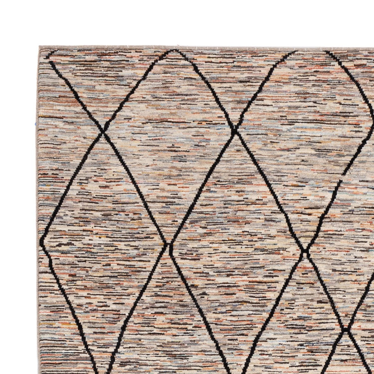 Berber tæppe - 284 x 218 cm - mørk beige