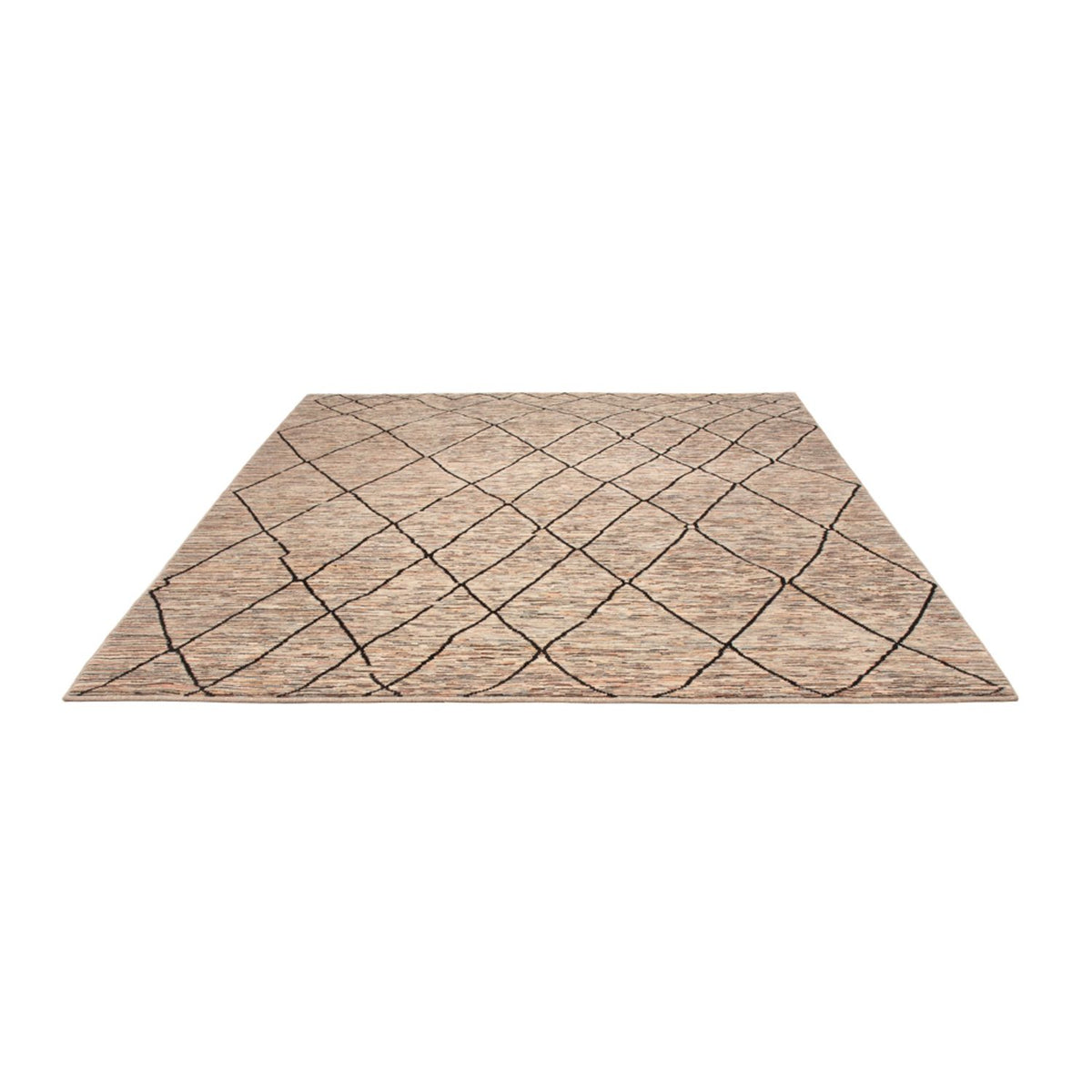 Berber tæppe - 284 x 218 cm - mørk beige