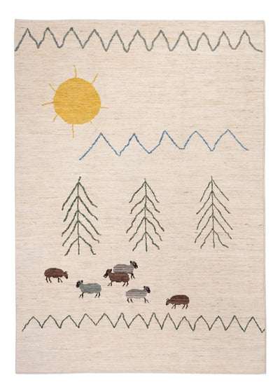 Berber tæppe 172x241cm - Uldtæppe