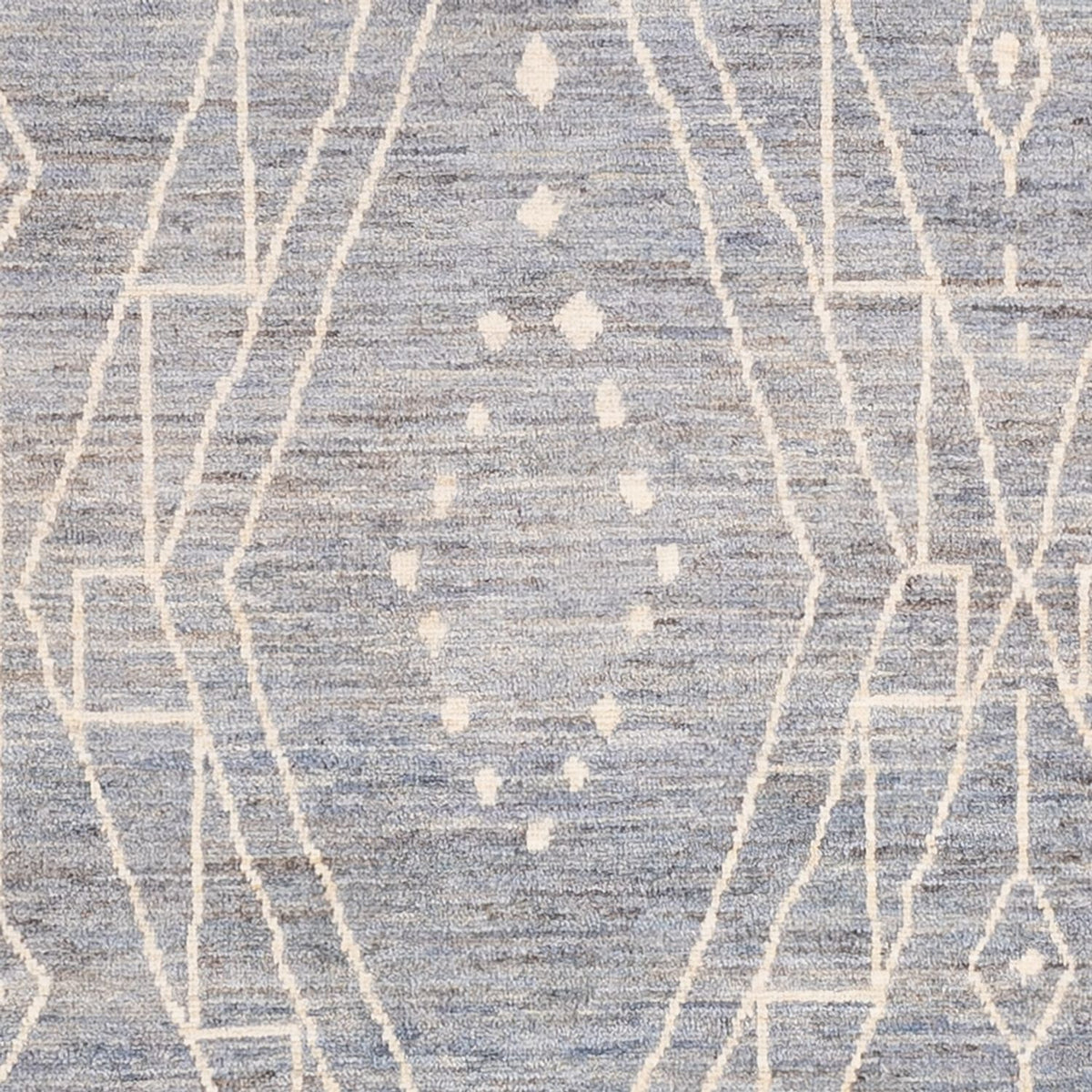 Berber tæppe - 208 x 148 cm - havblå