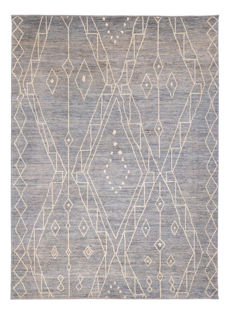 Berber tæppe - 245 x 173 cm - havblå