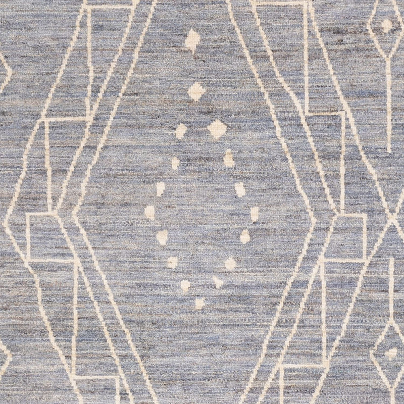 Berber tæppe - 245 x 173 cm - havblå