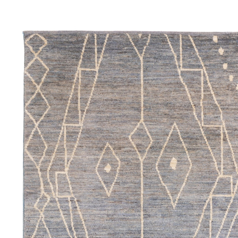 Berber tæppe - 245 x 173 cm - havblå