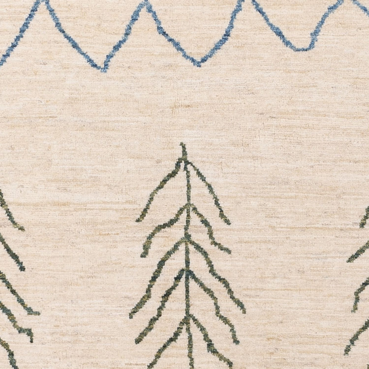 Berber tæppe - 200 x 146 cm - creme