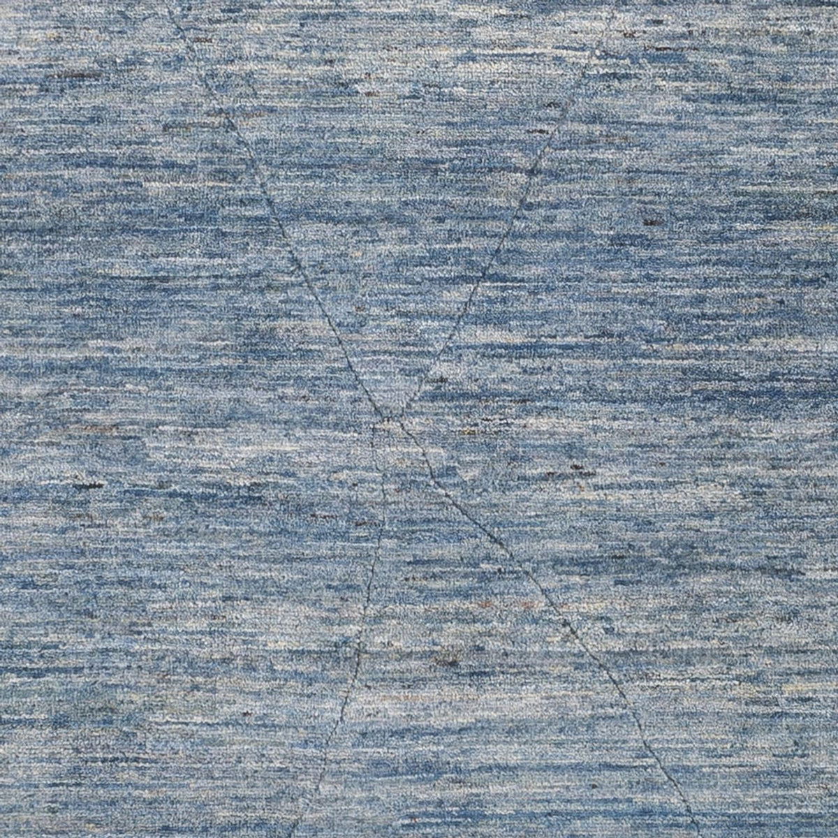 Berber tæppe - 242 x 172 cm - havblå