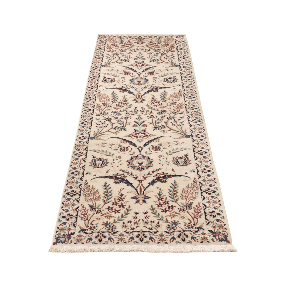 Løber Persisk tæppe - Nain - 226 x 59 cm - creme