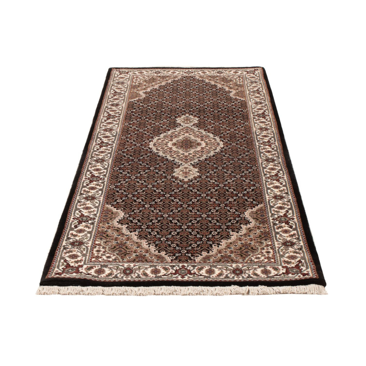 Løber Orientalsk tæppe - Tabriz - 204 x 80 cm - mørk beige