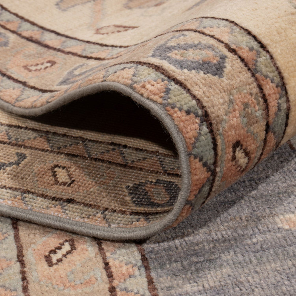 Ziegler Carpet - Usak - 298 x 249 cm - havblå