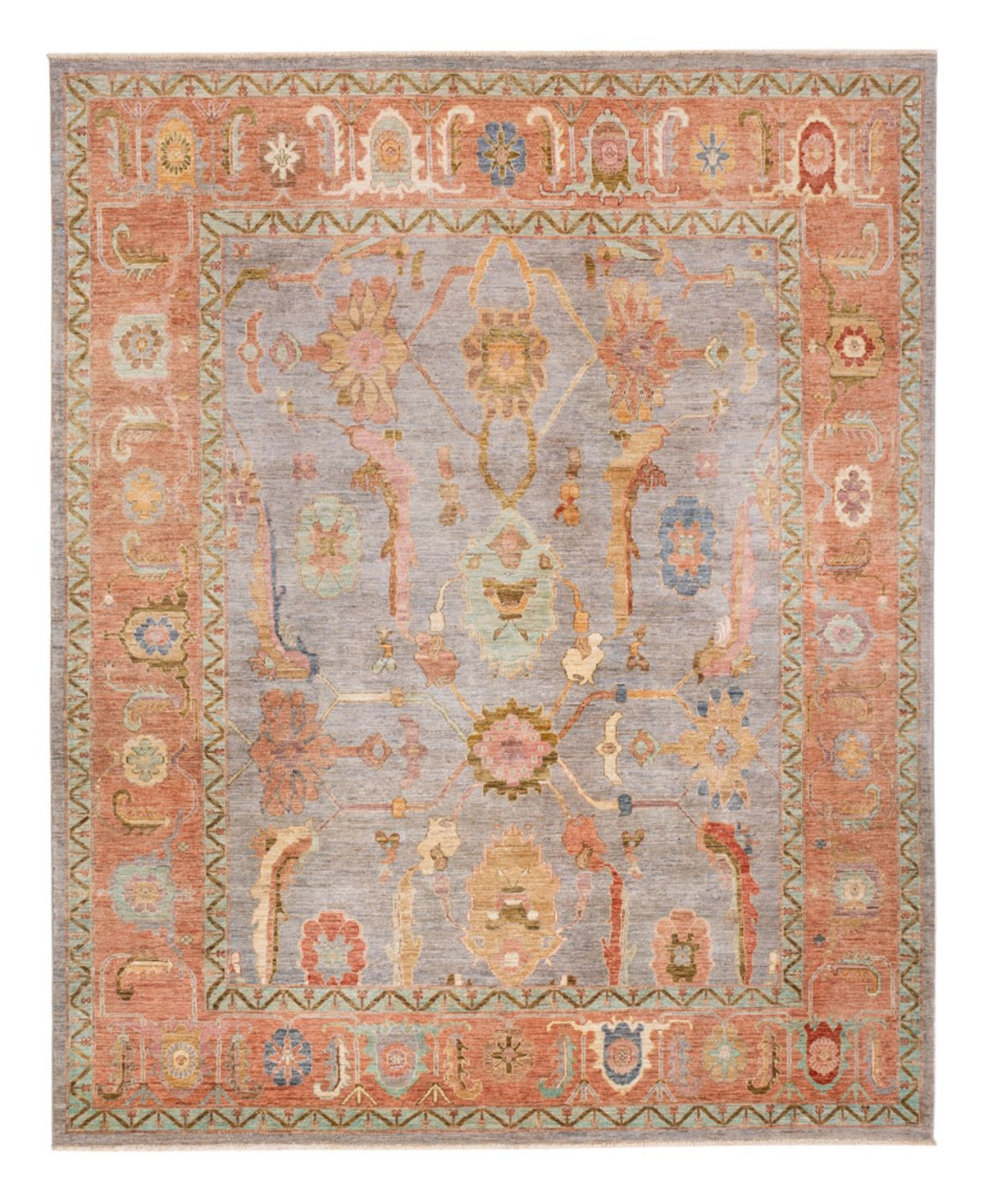 Ziegler Carpet - Usak - 306 x 243 cm - lyseblå