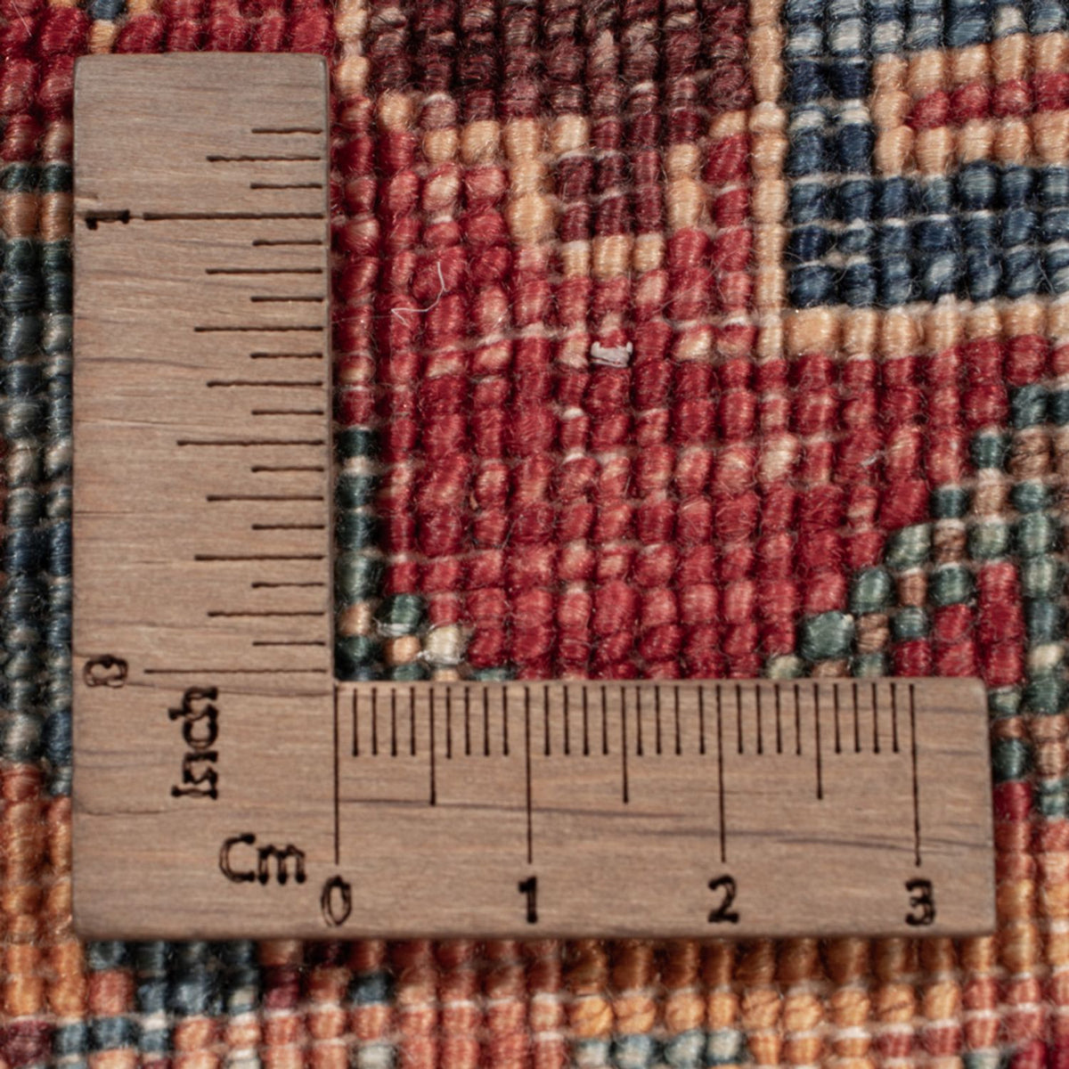 Designer tæppe - 195 x 156 cm - flerfarvet